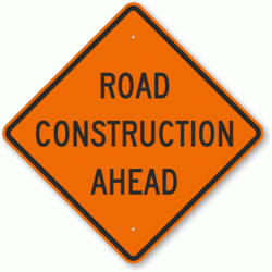 Road Construction Ahead Sign